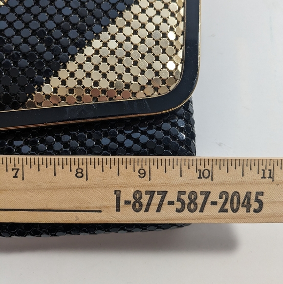 Vintage black/gold evening bag - Picture 4 of 7